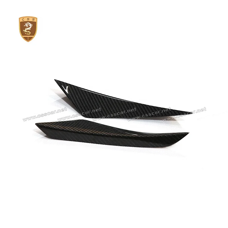 

Real Carbon Fiber Front Canards Universal Car Side Apron Splitter Front Lip Splitter