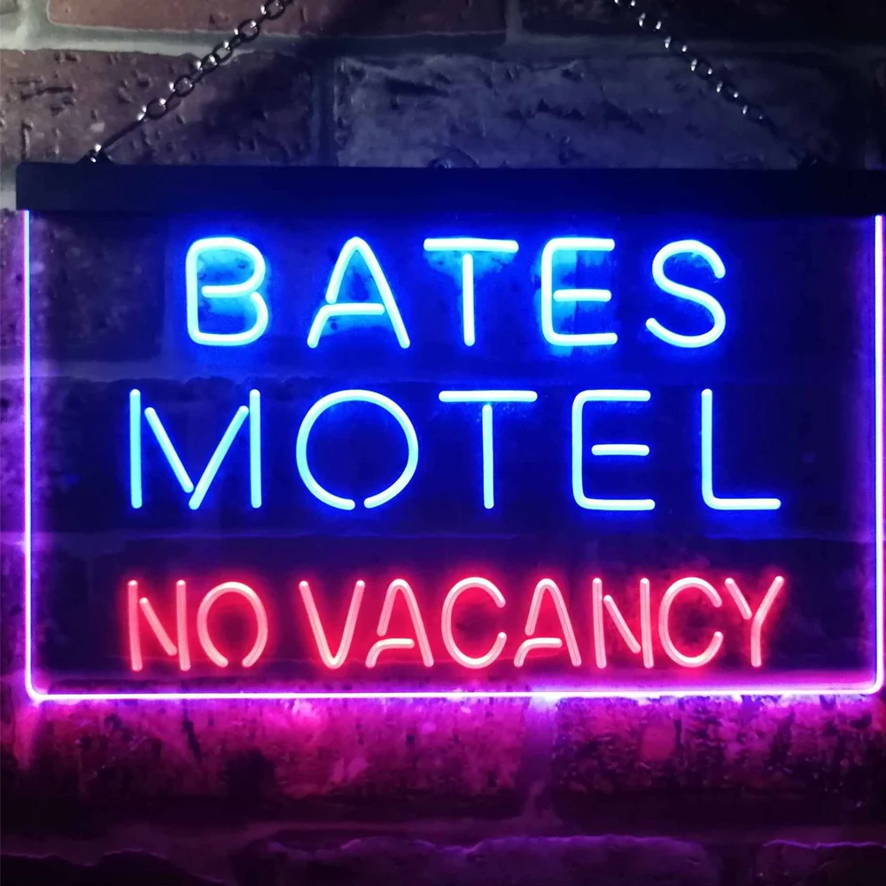 LED Neon Signs Display Light, Advertising Open Panel for Businesses, Homes, Stores Decoration, No Vacancy, No Vacancy, High Qual