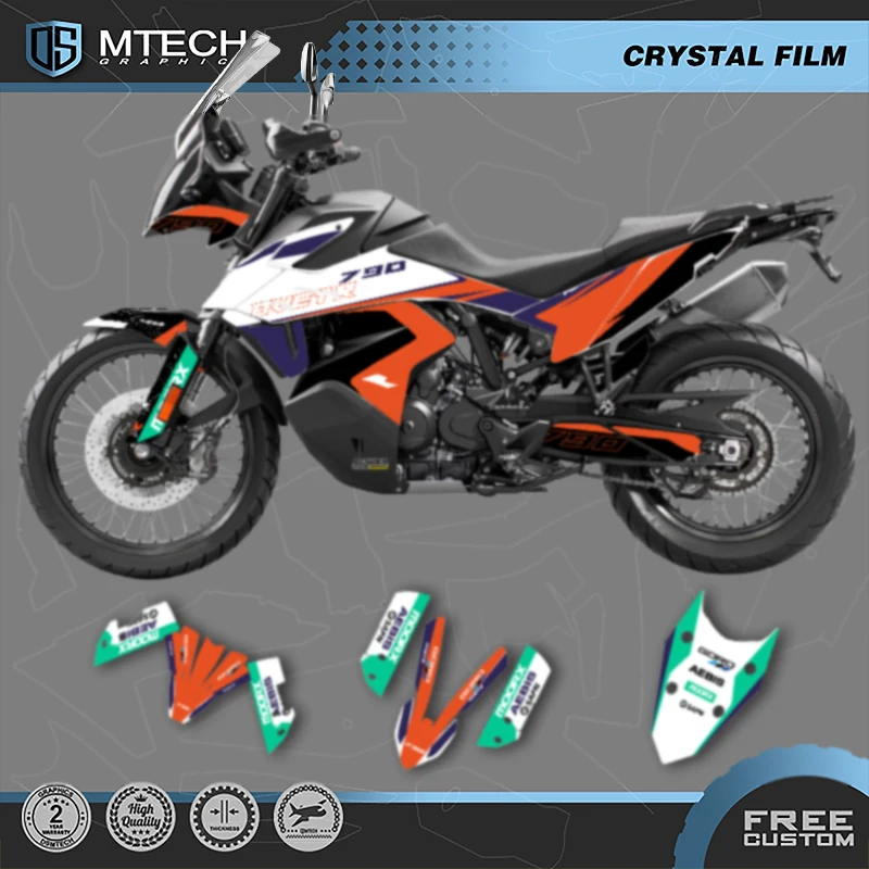 

DSMTECH Motorcycle Graphics For KTM 2019 2020 2021 2022 ADV790 19-22 ADV790 ADV-R Decals Stickers Kits 002
