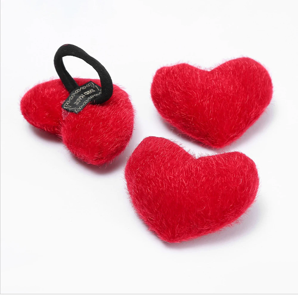 1PC Cute Heart Shaped Needle Pin Cushion Wrist Strap Sewing Needle Pillow for Cross Stitch Sewing Accessories