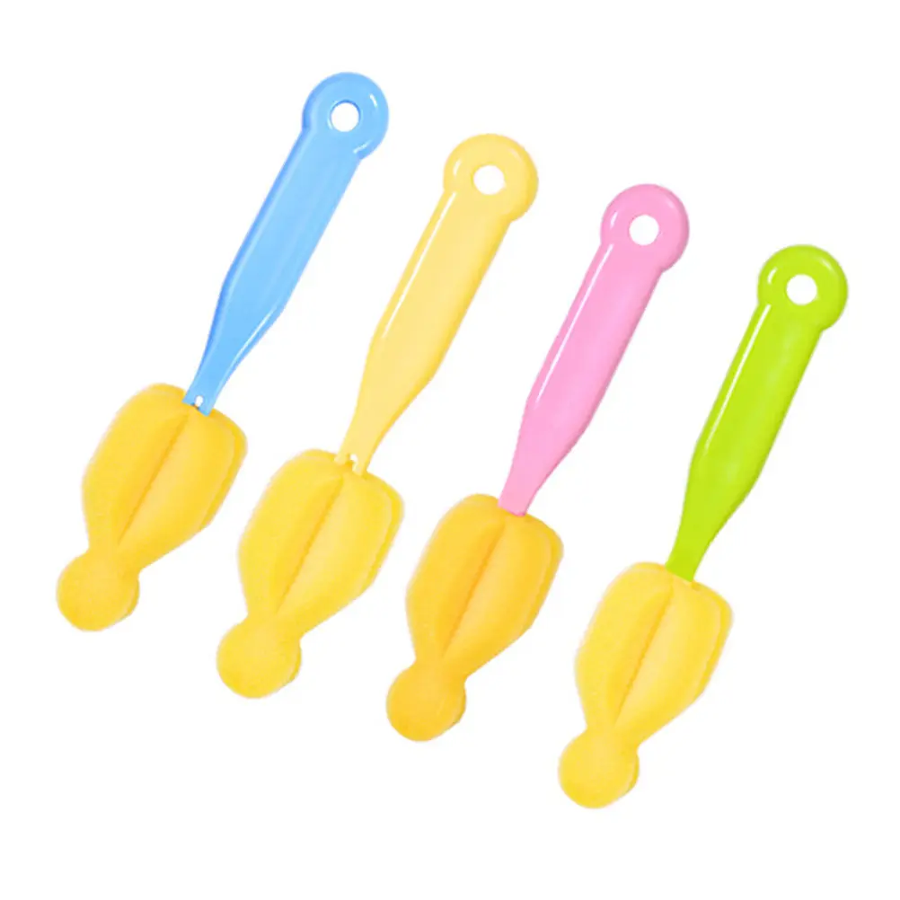 

Набор из 12 щеток для чистки детских пустышек: мягкие губчатые щетки с отверстием для подвешивания для труднодоступных мест, удаления остатков молока и грязи