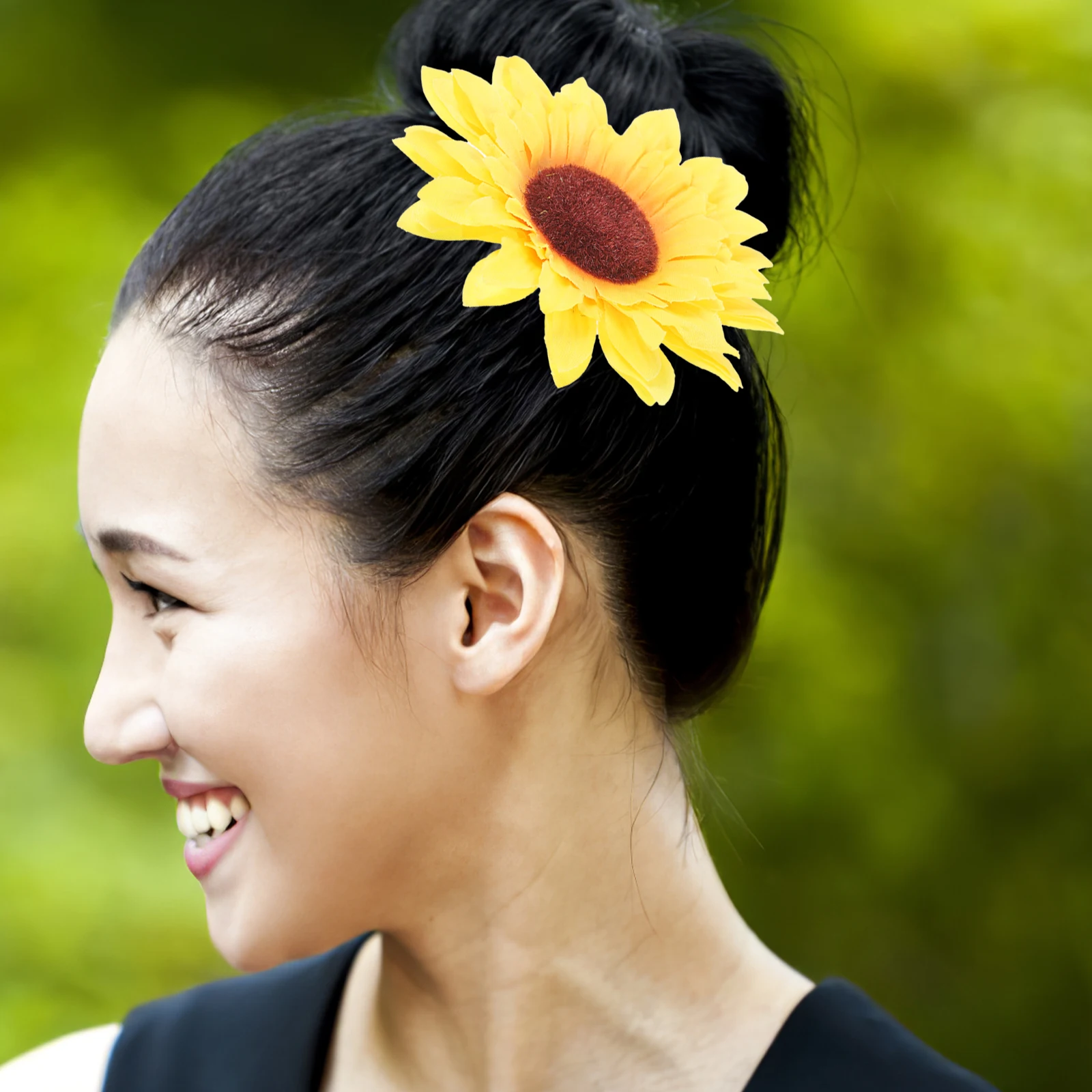 

10pcs Sunflower Hairpin 10CM Multi Layer Flowers Girls Hair Clip Cartoon Accessories Daily Party Stylish Secure Grip Non Deform