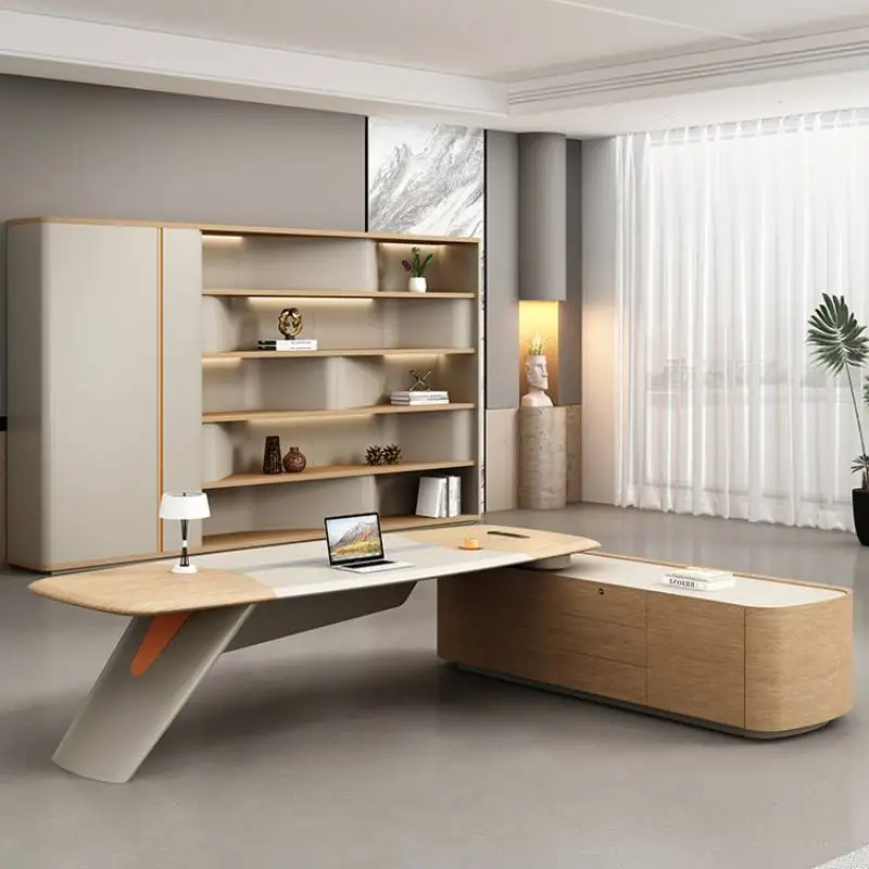 Wide Drawer Office Computer Desks Storage Modern Wooden Table Study Computer Desks Reading Writing Escritorios Office Furniture