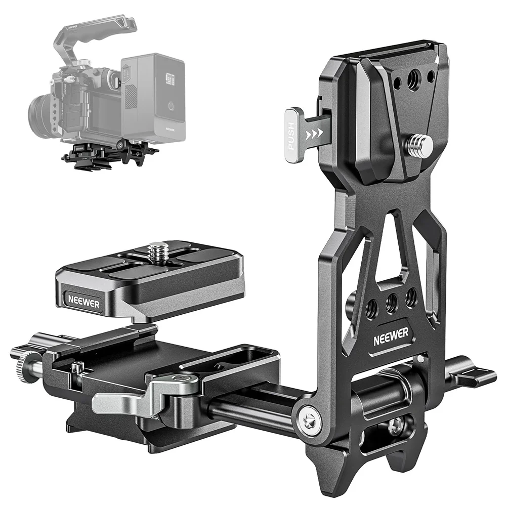 

NEEWER Foldable V Mount Battery Plate Lightweight DSLR Camera Video Rig for SmallRig V Mount Battery Cage DJI RS4 RS3 Gimbal