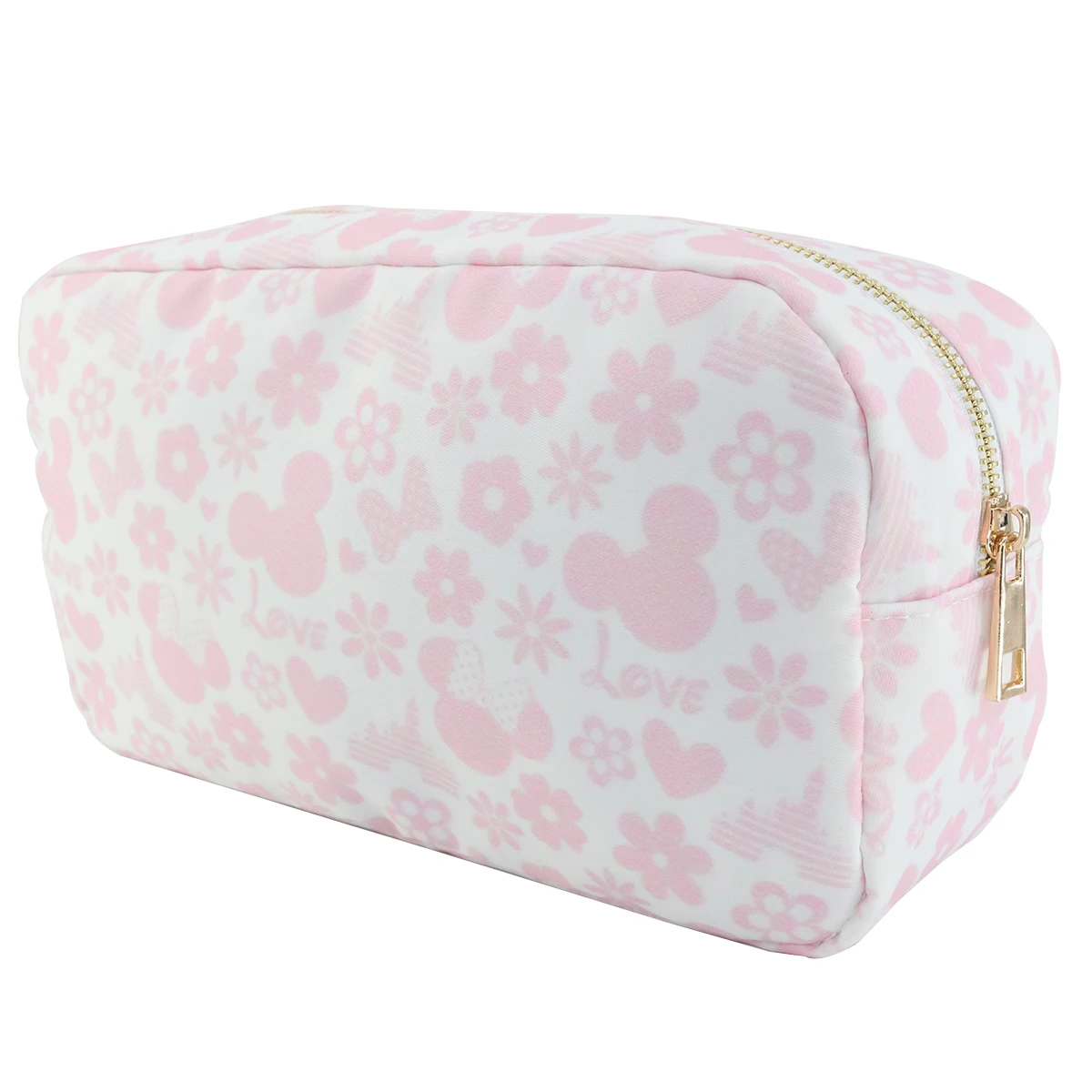 New Casual Pink Pattern Love Storage Bag Can Be Used For Cosmetic Storage Bag Stationery Storage Bag Luggage Storage Bag