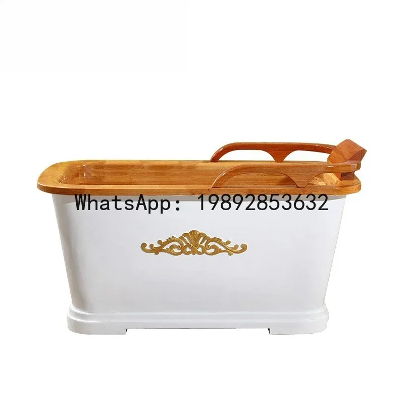 

b7- Beauty Salon Club Oak Wood Bath Bucket Wooden Bathtub