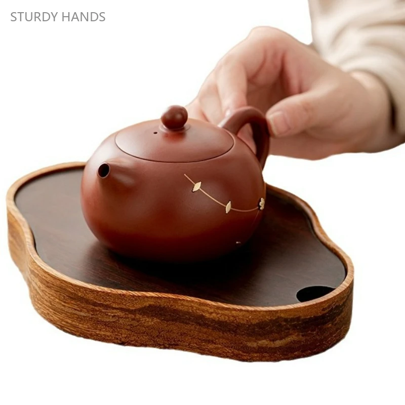 180ml Purple Sand Xishi Pot Handmade Fengming Pot Office and Home Kung Fu Tea Set Tea Brewery