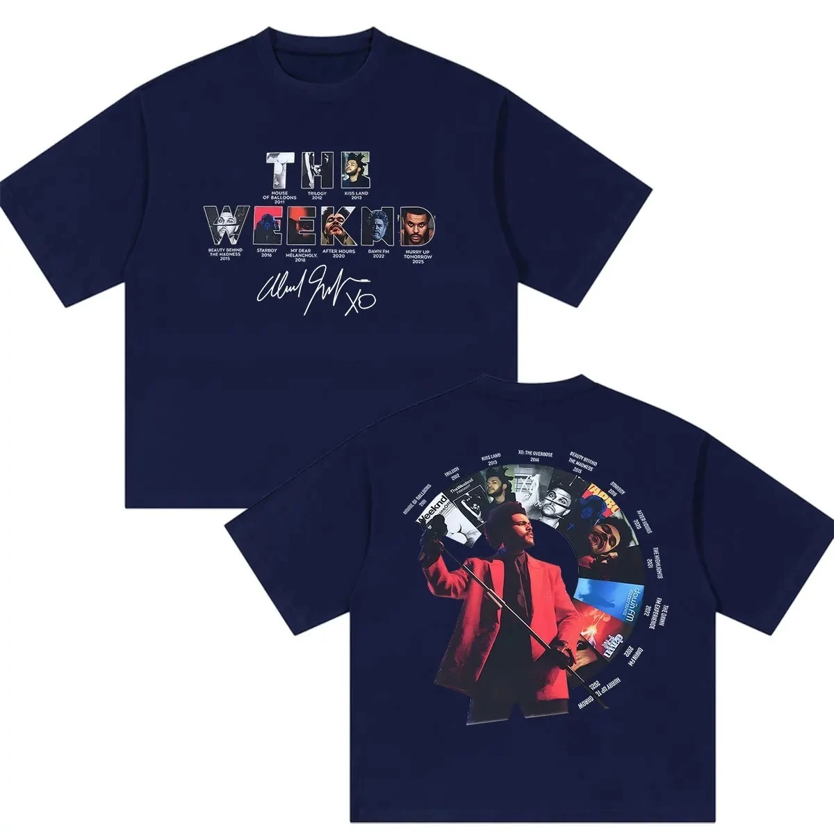 Rappe The Weeknd Hurry Up Tomorrow Tour 2026 Graphic T Shirts Men Women Hip Hop Vintage Fashion Oversized Cotton T-Shirt Y2K