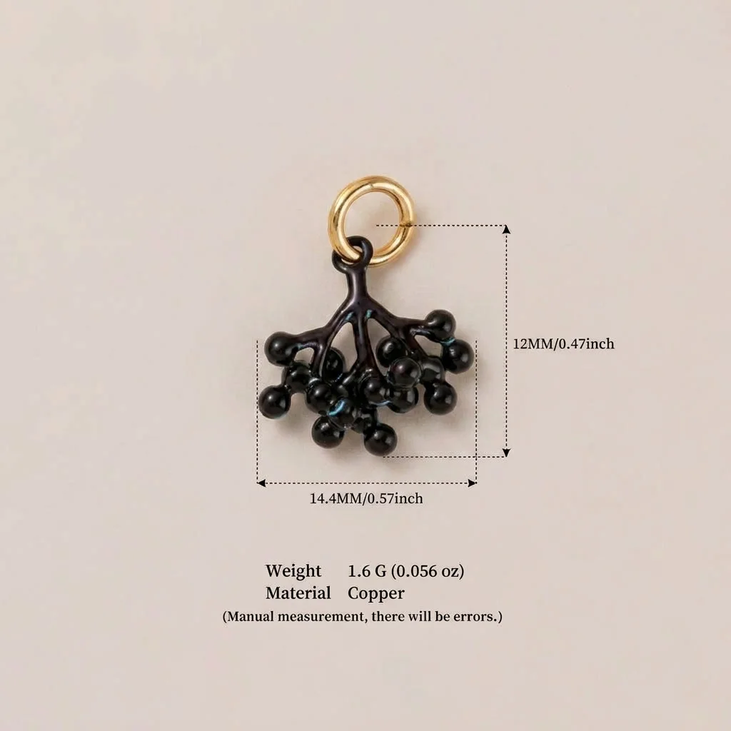 Ins Healing Countryside Style Frische Zitrone Mango Erdbeere DIY Anhänger-Charms für Schmuck – Detail 7