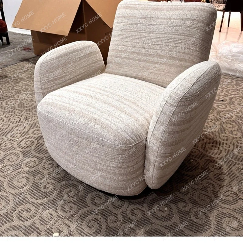 Q Discount Cream Wind now Neil ofa mall Apartment  Bedroom Leisure Chair Rotatable ingle ofa