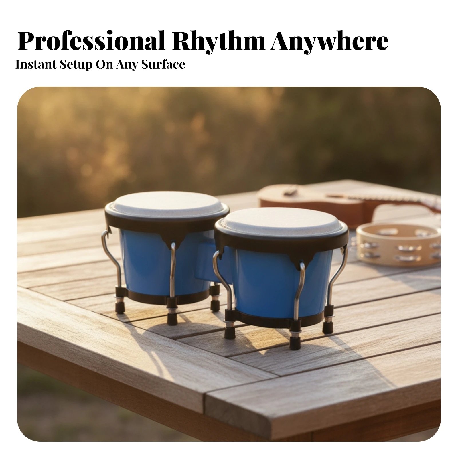 Bongo Drums Kompaktowe bongo,  – Musical Instrument Kit recenzja i cena