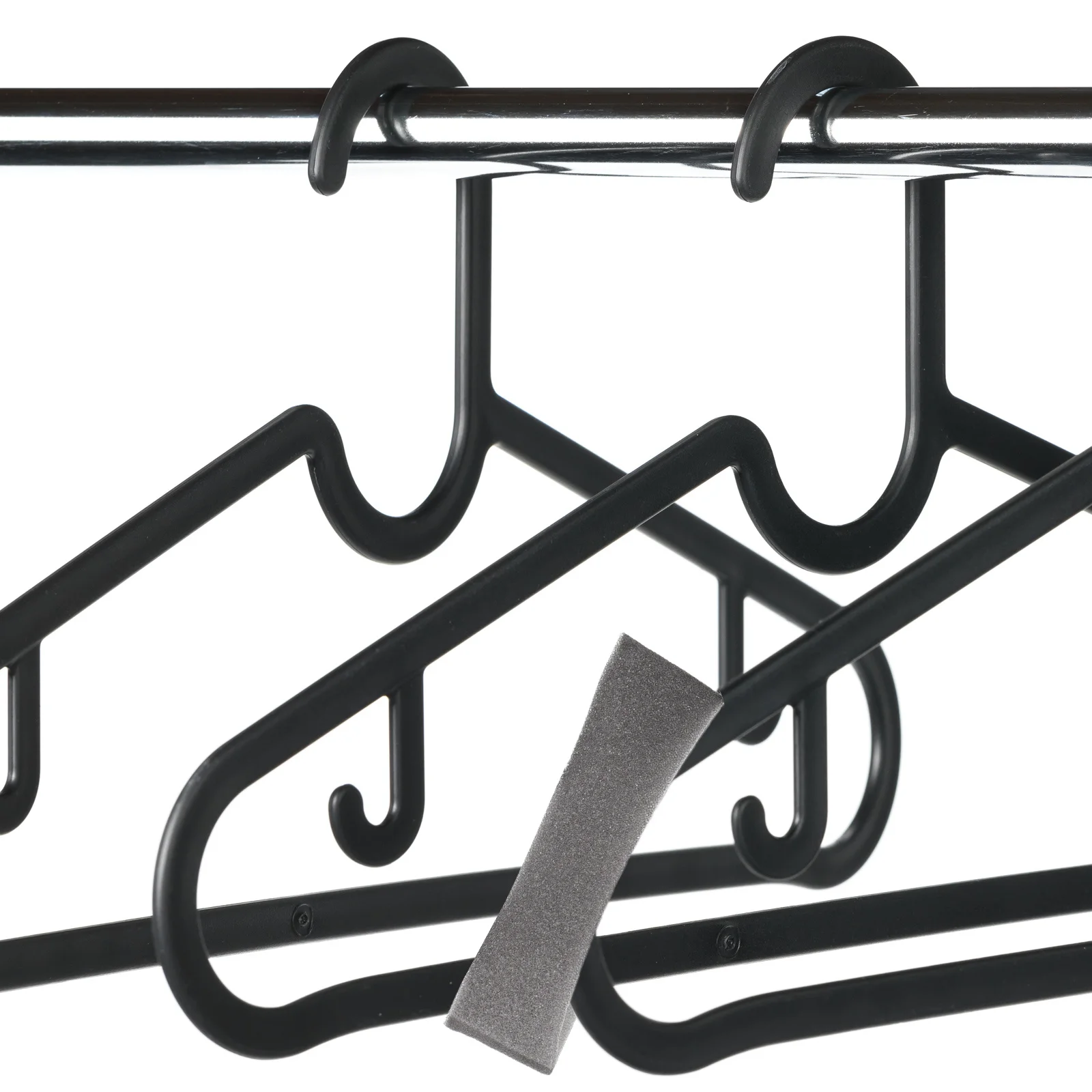 50 قطعة نونسليب شماعات يغطي الإسفنج شماعات حامي مبطن الشماعات رغوة ل الدعاوى البلوزات قمصان سوداء معلقة الملابس القابض