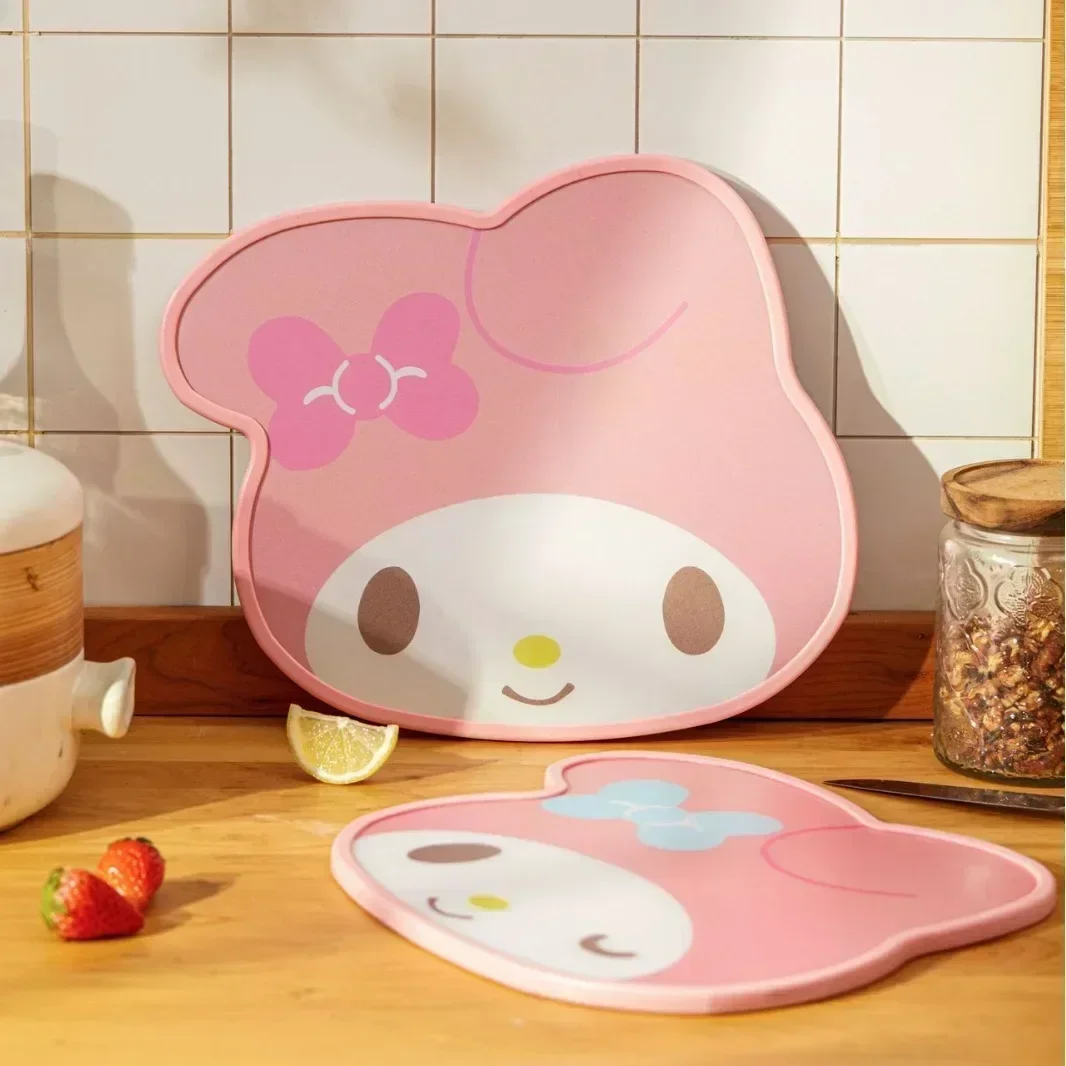 Sanrio My Melody Cartoon Shape Cutting Board Food Grade PP Cutting Board Double-sided Fruit Baby Food Supplement Cutting Board view 3