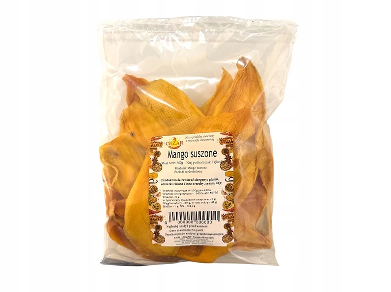 MANGO SUSZONE naturalnie plastry 500g CEZAR