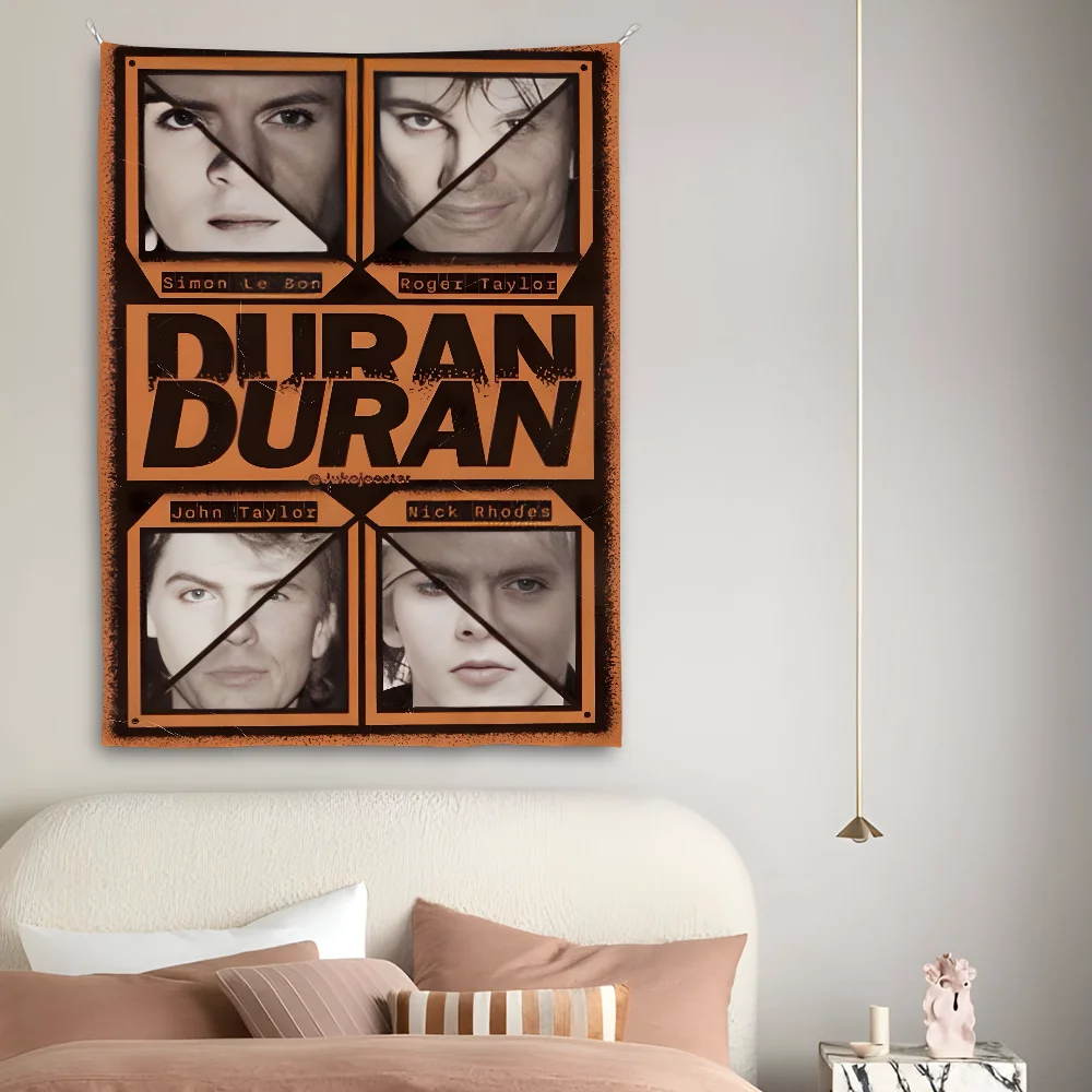 D-Duran Band Rock Roll Cool Tapestry Perfect For Home&Living Bedroom Decor Wall Art Backdrop Banner