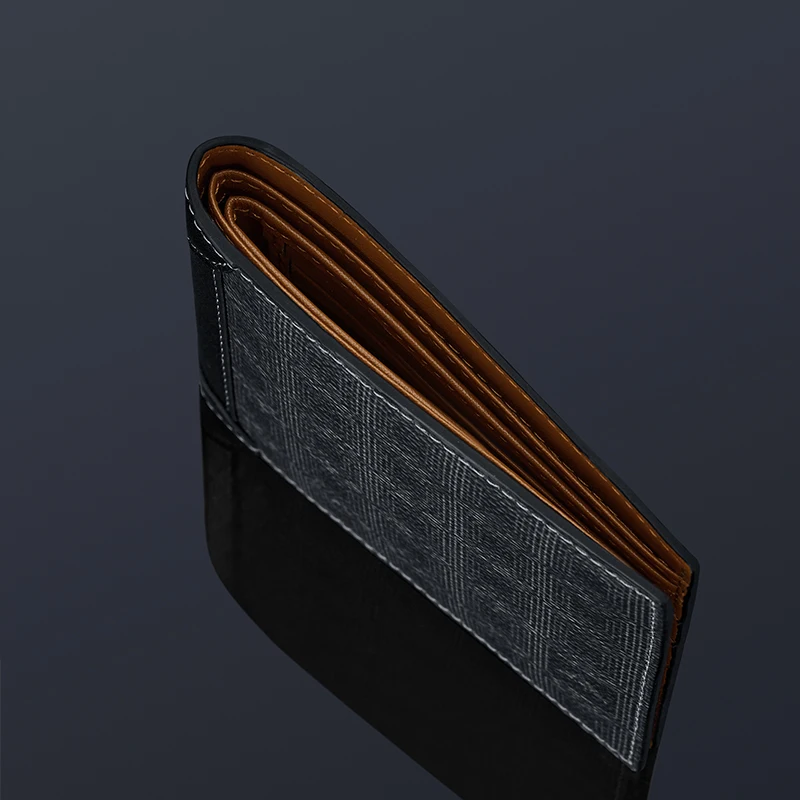 WILLIAMPOLO New Men Leather Wallets Small Money Purses Design Dollar Price Men Thin Wallet ID Credit Card Holder Male Purse Mone