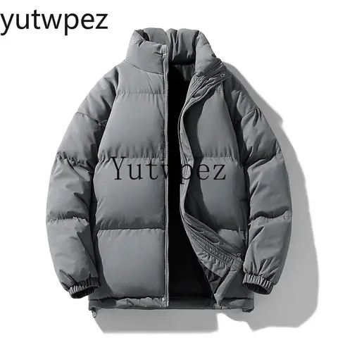 Loose Cotton-padded Men's Top 8XL Puffer Jacket Men Thick Warm Parka Plus Size Quilted Jacket Solid Outwear Outdoor Hiking Coats