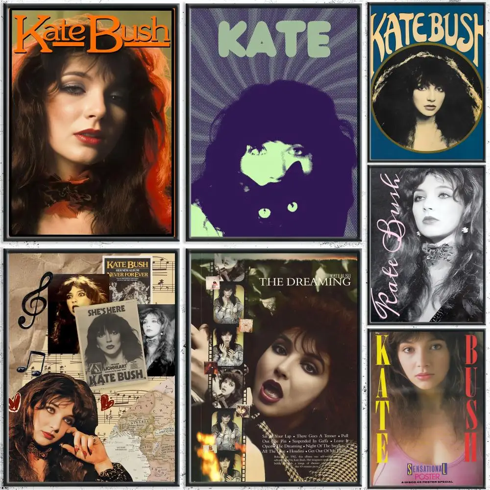 Britain Singer K-Kate Bush Poster HD Waterproof Self-Adhesive Wall Art – Multi-Scene Use, Top Gift Pick