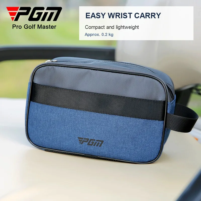 PGM SOB013 Men's Golf Wristlet Bag Water-Resistant Large Capacity Clutch Organizer Travel Pouch