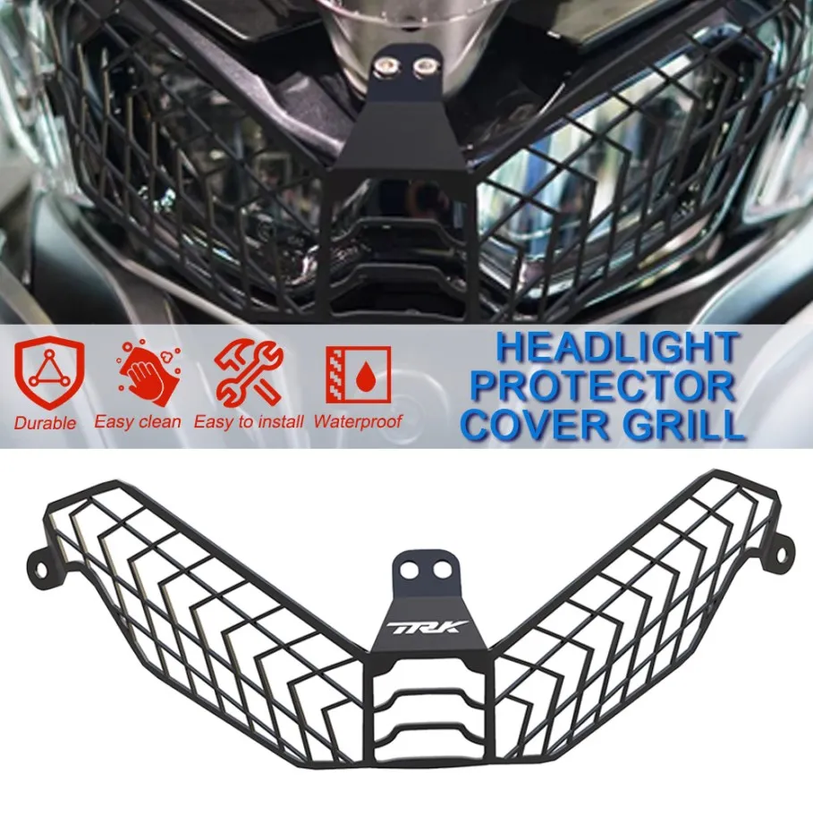 

2023 2022 Motorcycle Headlight Grille Guard Cover For BENELLI TRK 702 X TRK702X TRK702 X 2022-2023 Grill Protector Accessories