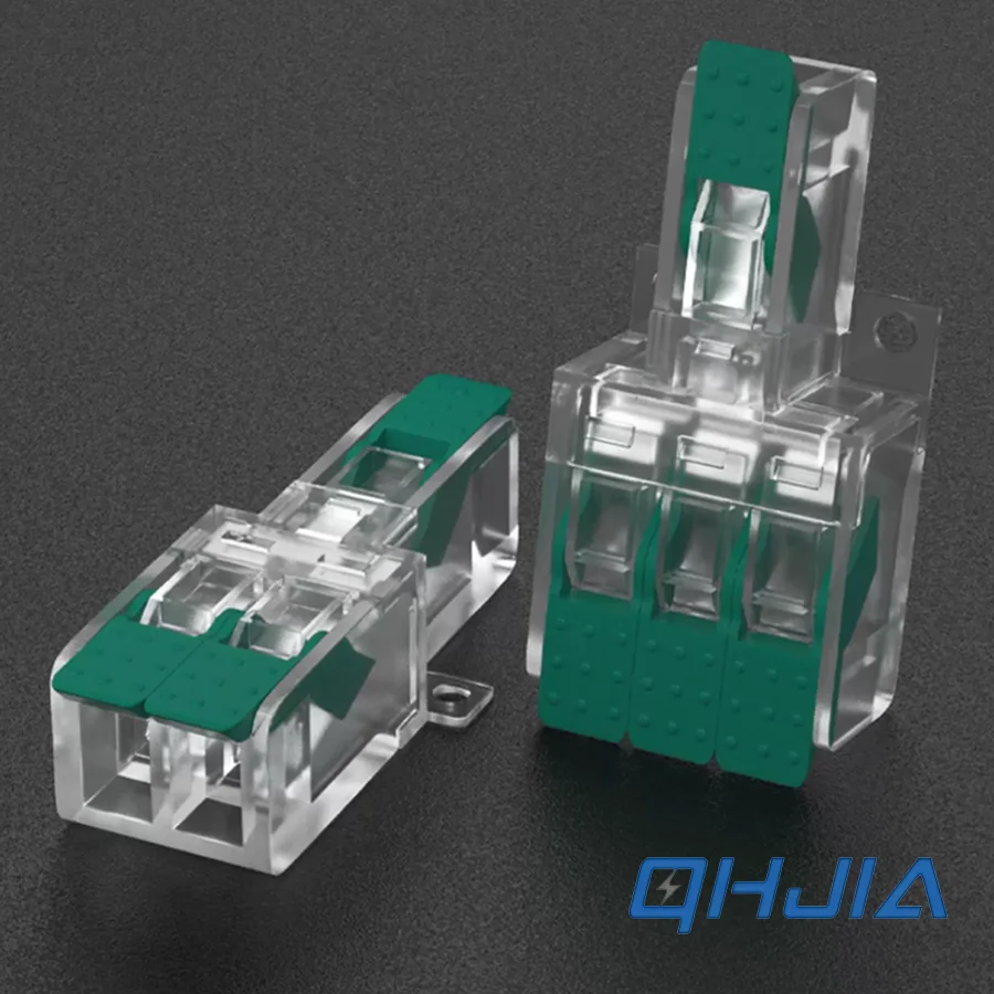 Lever Type Quick Plug-in Electrical Wire Connectors Universal Terminal Blocks Cable Splitter Conductor Tool Free Junction Box