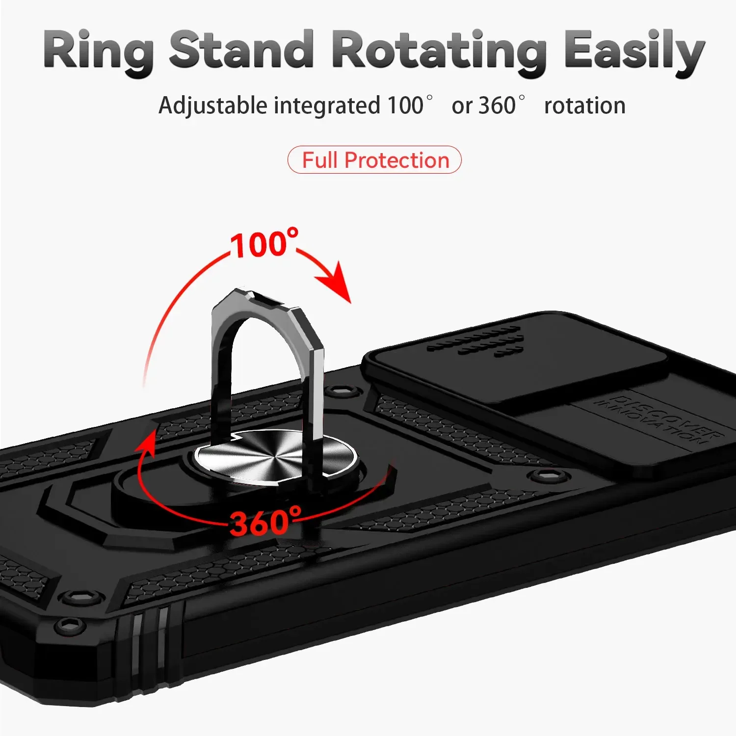 For Samsung Galaxy A32 SM-A325F Case Shockproof Armor Case For Galaxy A32 5G SM-A326B Slide Push Pull Camera Lens Ring Cover