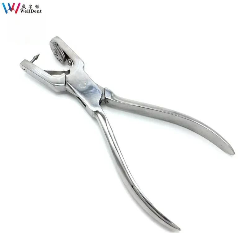 Dental Premium Teeths Care Rubbers Dam Set Perforators Punchers Pliers for Orthodontics Labs Equipment Split Ring Forceps