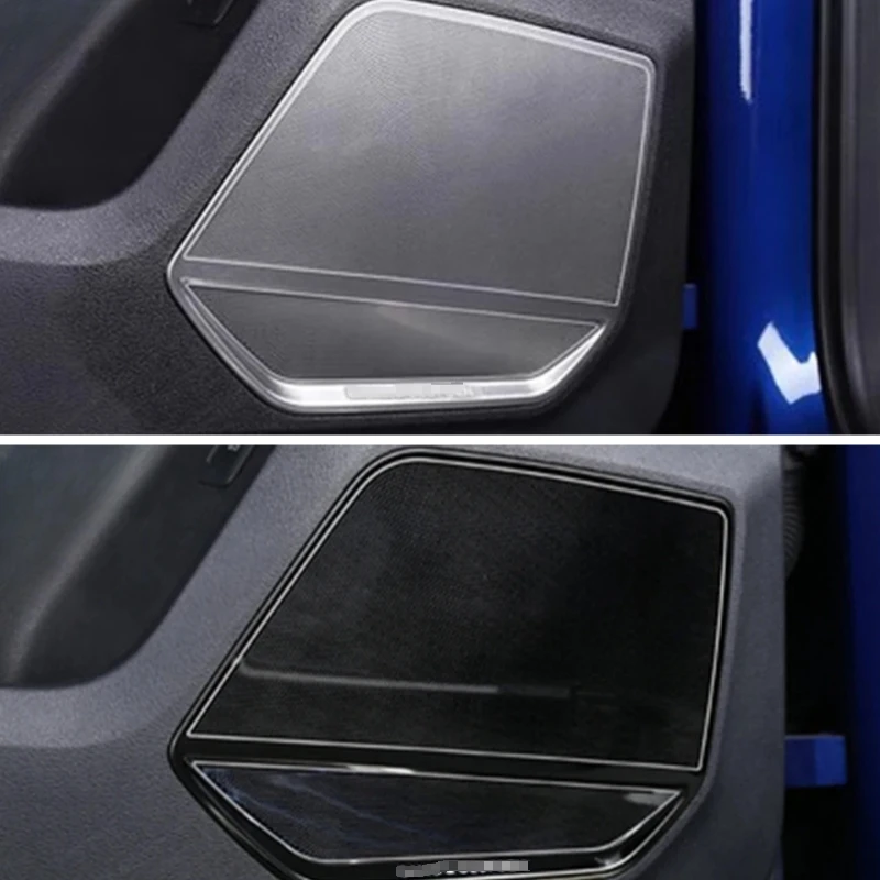 For Audi Q3 F3 2019-2023 Interior Accessories Door Speaker Audio Loudspeaker Decoration Cover Trim Car Styling