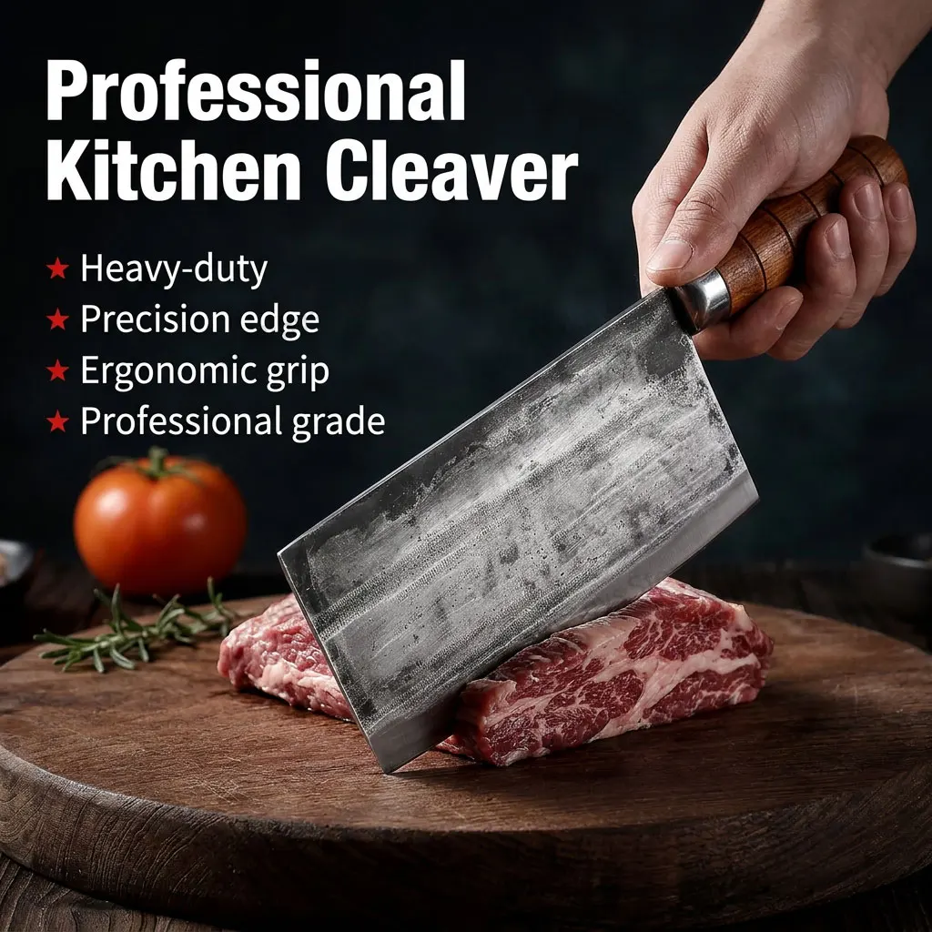 Professional Hand Forged 40cr13 Steel Japanese Chef Knife Kitchen Cleaver Butcher Meat Slicer Boning Knife for Precision Cutting
