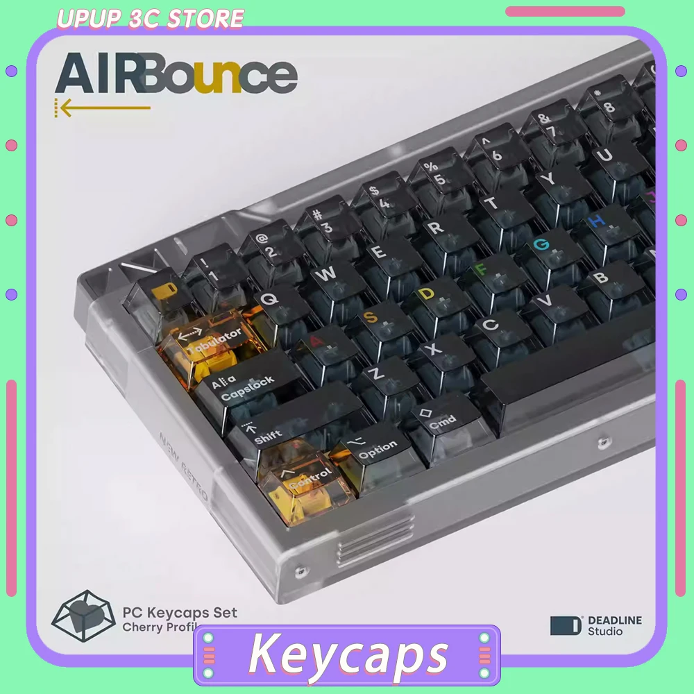 

DEADLINE AirBounce прозрачные колпачки для клавиш оригинальной высоты колпачки для клавиатуры базовый комплект колпачки для клавиш на заказ для ПК геймерские аксессуары