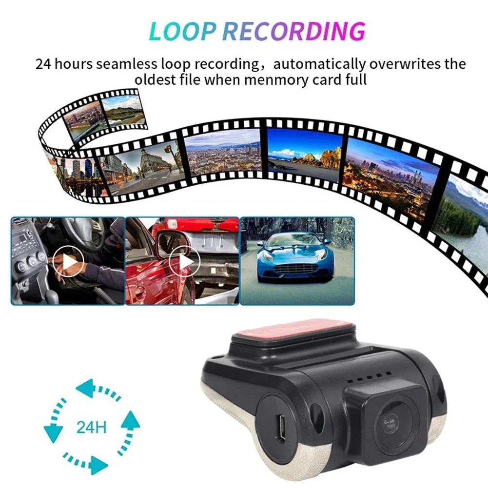 

Auto Travel Recorder Cam Dash Camera Car DVR Cameras G-sensor Video Recorders For ABS 170° Camera Replacement