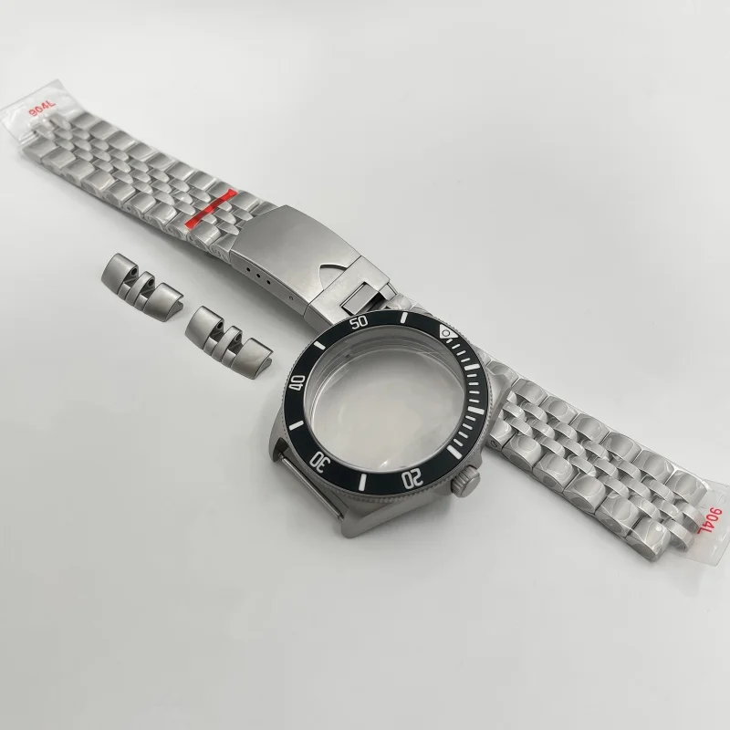 20mm Brushed Silver Stainless Steel Bracelet, Durable Metal Strap Replacement Accessory, Compatible with Tactical Frog 40mm Case