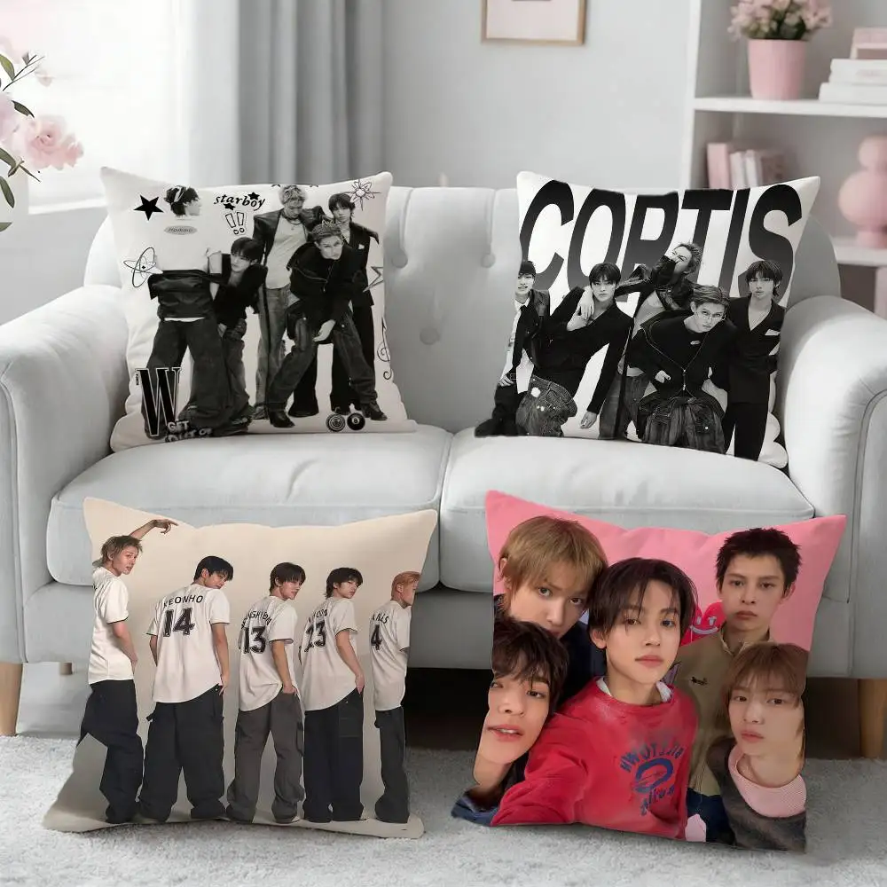 

K-pop CORTIS Pillow Case for Sofa Living Room Home office Decor Protective Cover