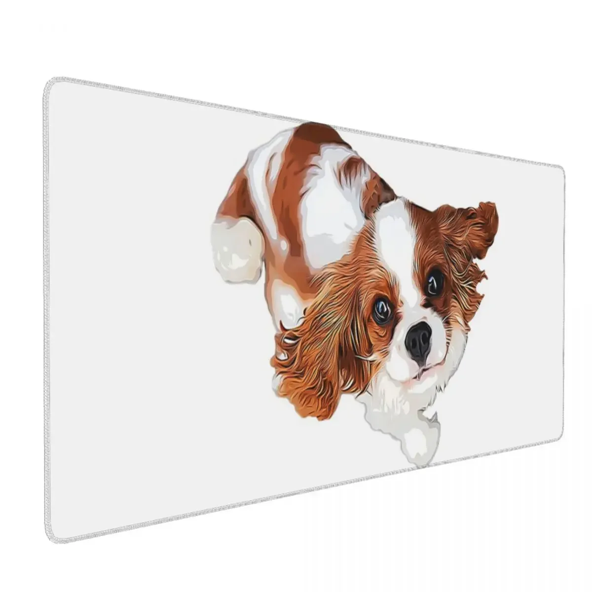 Cavalier King Charles Spaniel Looking Up Large Mouse Pad Computer Keyboard Mouse Mat Gamer PC Laptop Desk Mat Office Table Mats