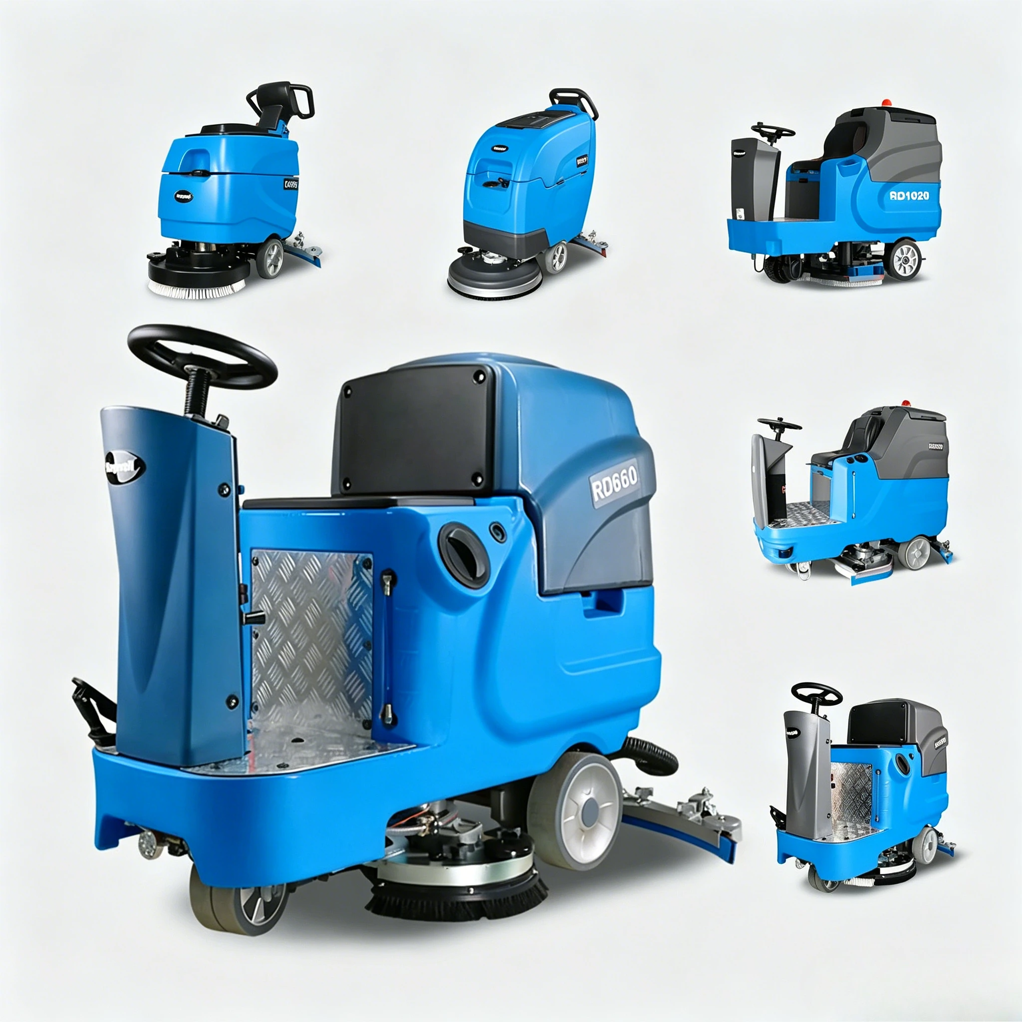 Ride On Floor Scrubber 20 Inch - Ride On Floor Scrubber with Squeegee