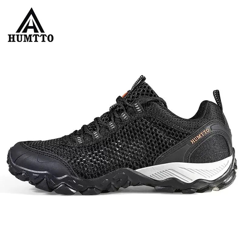 HUMTTO Summer Hiking Shoes Men Breathable Sandals Mens Mesh Upper Outdoor Trekking Shoes Walking Sport Sneakers Aqua Water Shoes