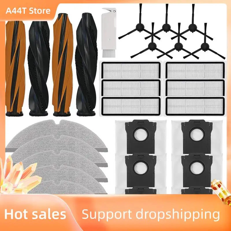 A44T Main Side Brushes Filters Mop Cloths Dust Bags For Dreame D20 Plus Replacement Accessories Kit Robot Vacuum