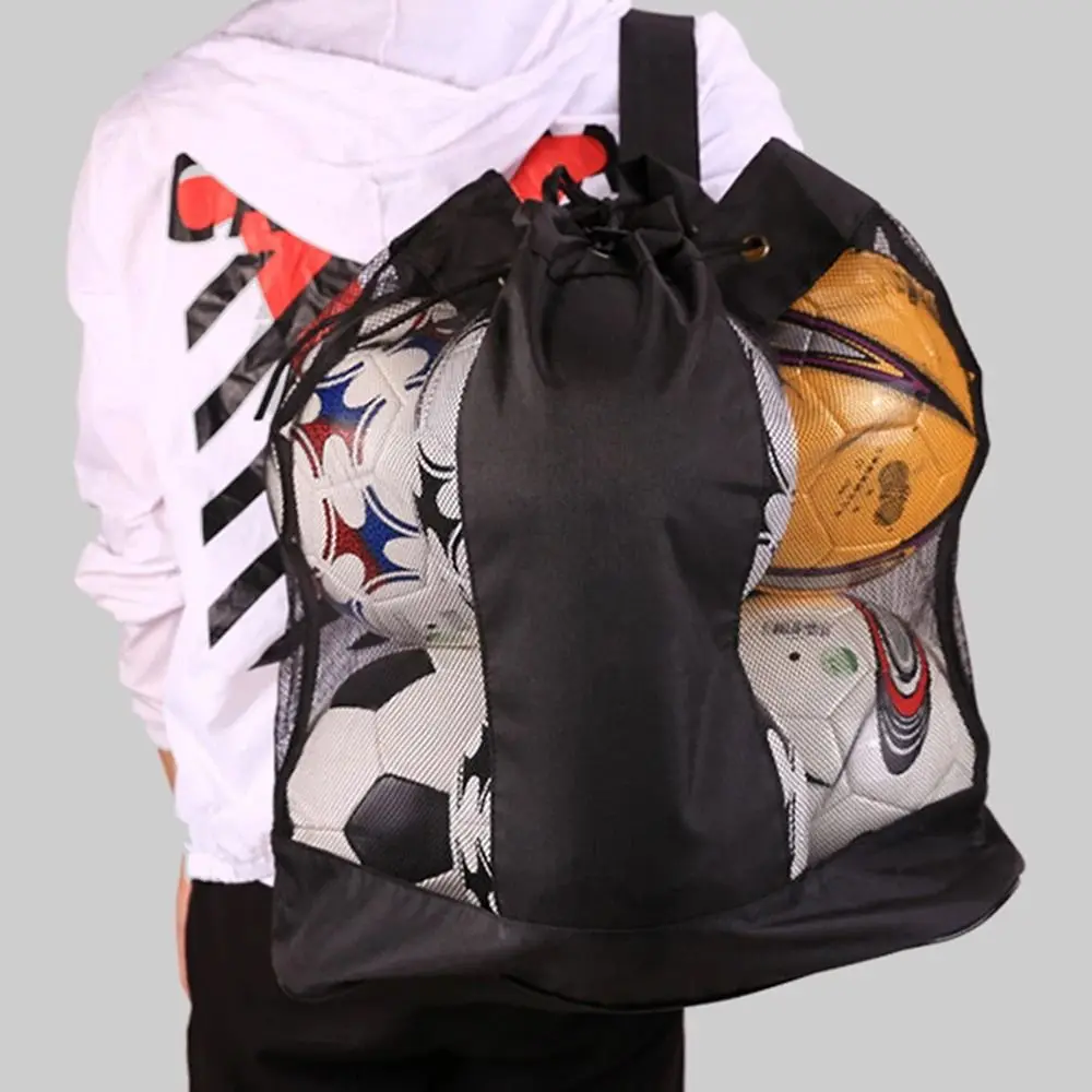 1 قطعة حقيبة تخزين الكرة سعة كبيرة شبكة أكسفورد القماش حقيبة كتف كبيرة سميكة حقيبة المعدات الرياضية #1