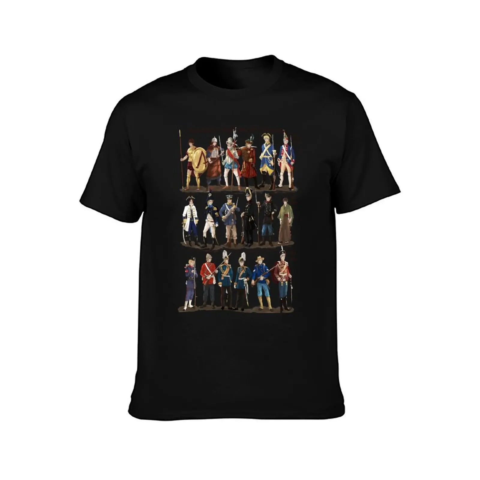 Hetalia in Historical Uniforms T-Shirt anime shirt tees plain custom t shirt mens t shirt