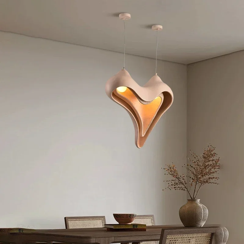 Imagem -02 - Modern Gypsum Led Pendant Lights Sala de Estar Sala de Jantar Cozinha Mesas de Comida Designer Lustre Home Decor Lusters Luminárias