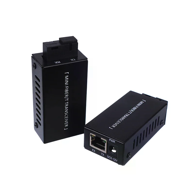 1 Pair Mini Gigabit Fiber Media Converter 1000Mbps SC to RJ45 Ethernet Transceiver 20Km