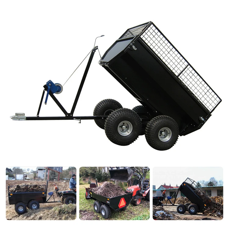 RCM Farm Transport Truck Tow-Behind Atv Wagon Outdoor Garden Trailer Motorcycle Atv Dump Trailers