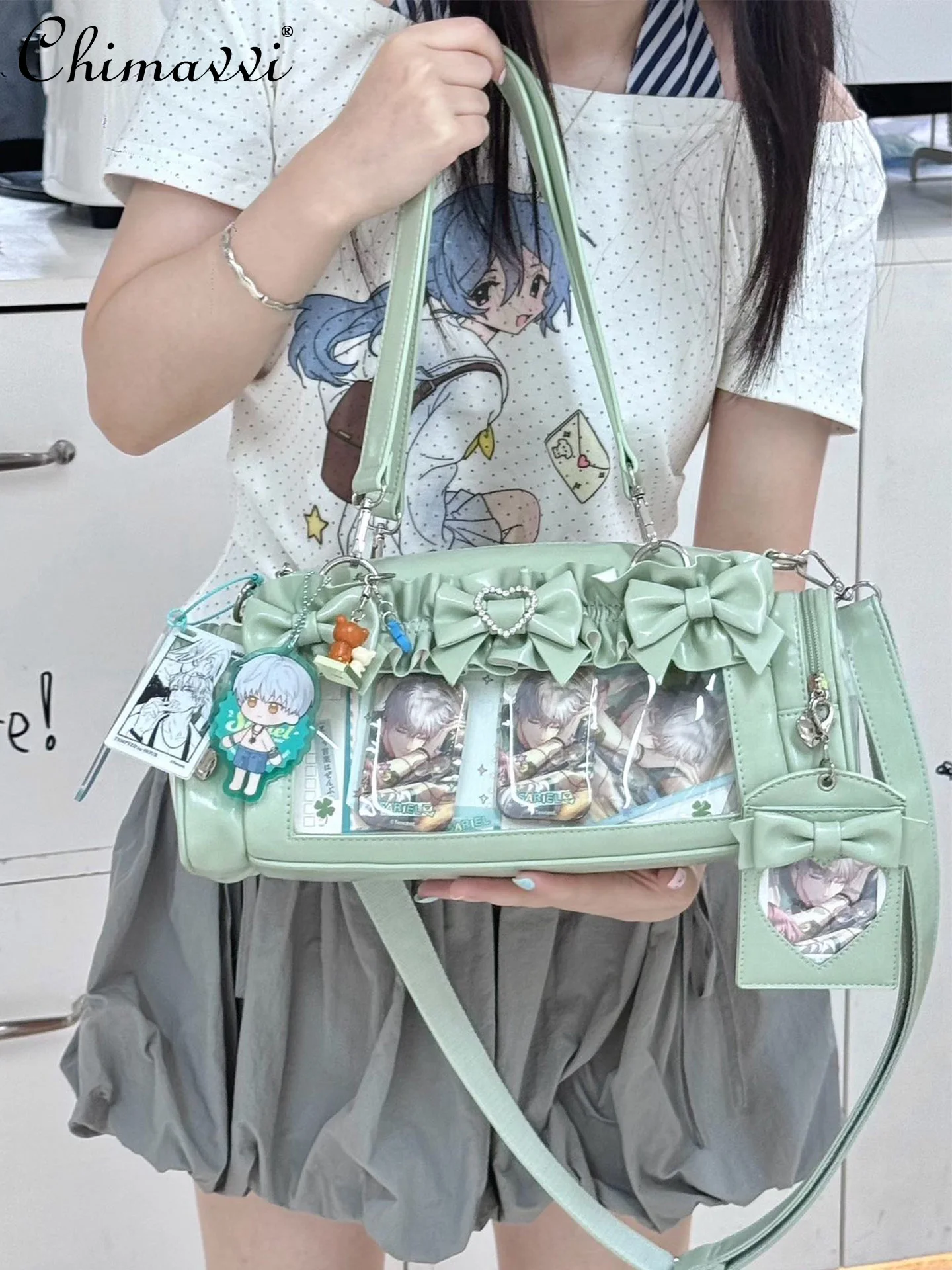 Original Pain Bag Japanese Style Small Capacity Lolita Crossbody Bag Sweet Cute Girl Student Versatile Kawaii Shoulder Bag