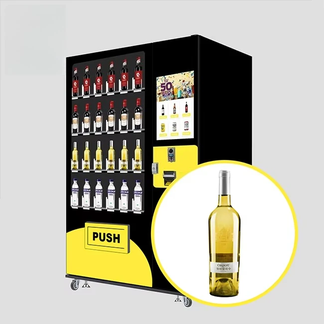 Custom Alcohol Vending Machine Beer Brewing Cold Beer Card Payment Wine Alcohol Measuring Device Beer And Wine Vending Machine