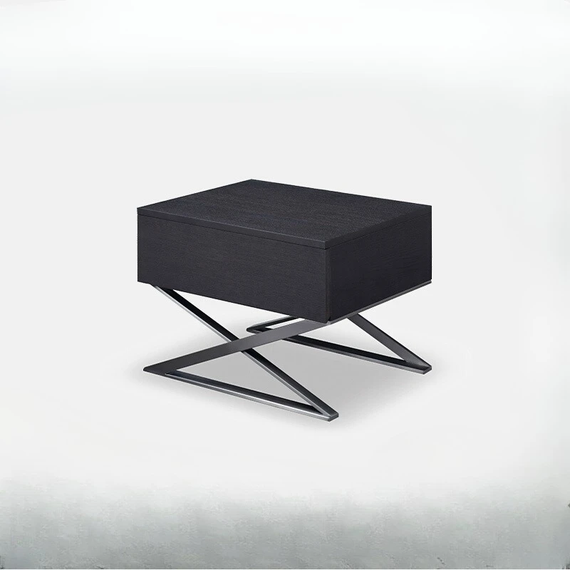 طاولة بجانب السرير لغرفة النوم الإيطالية البسيطة وخزانة منزلية عصرية فاخرة وخفيفة الوزن #2