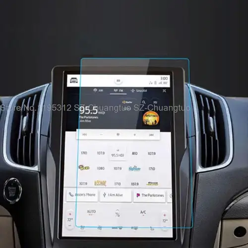 Imagen 1 del producto Película protectora de pantalla de vidrio templado para Ford Edge 2021, 2022, 2023, navegación de coche, accesorios interiores de coche de 12 pulgadas