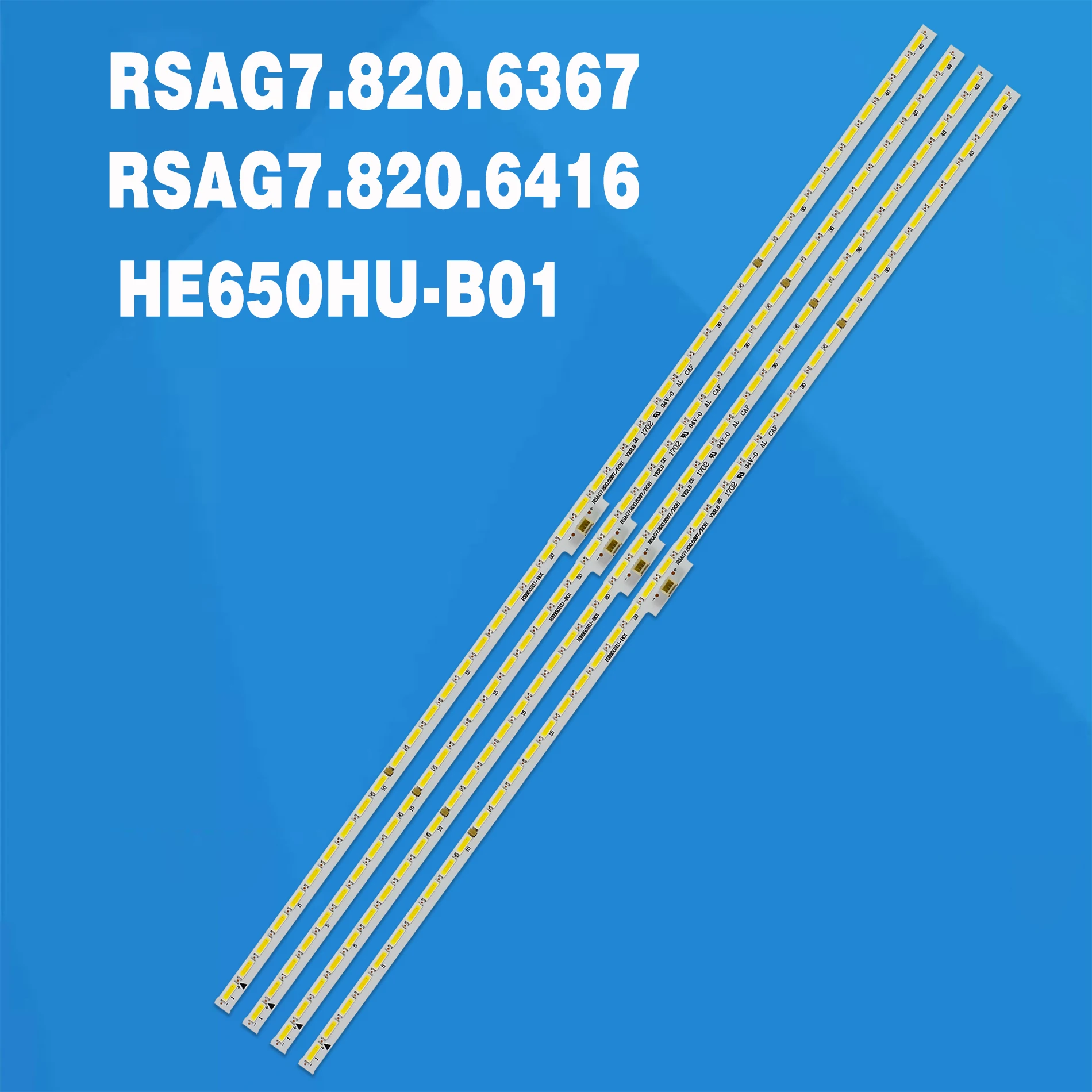 Tiras de retroiluminação LED, LC-65N7000U, HE65K5510UWTS, 65CU6200, LED65K5510U, 65H9E, 65H7B, 65H7B2, HE65K5510, GT-1146680-A, B, A, B