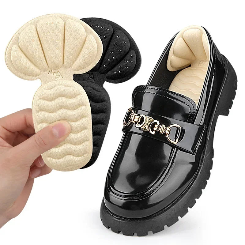 2/4pcs Thick Sponge Heel Stickers Shoe Cushion High Heel Inserts Pads Half Insoles for Comfort Adjustment Shoe Heel Protectors