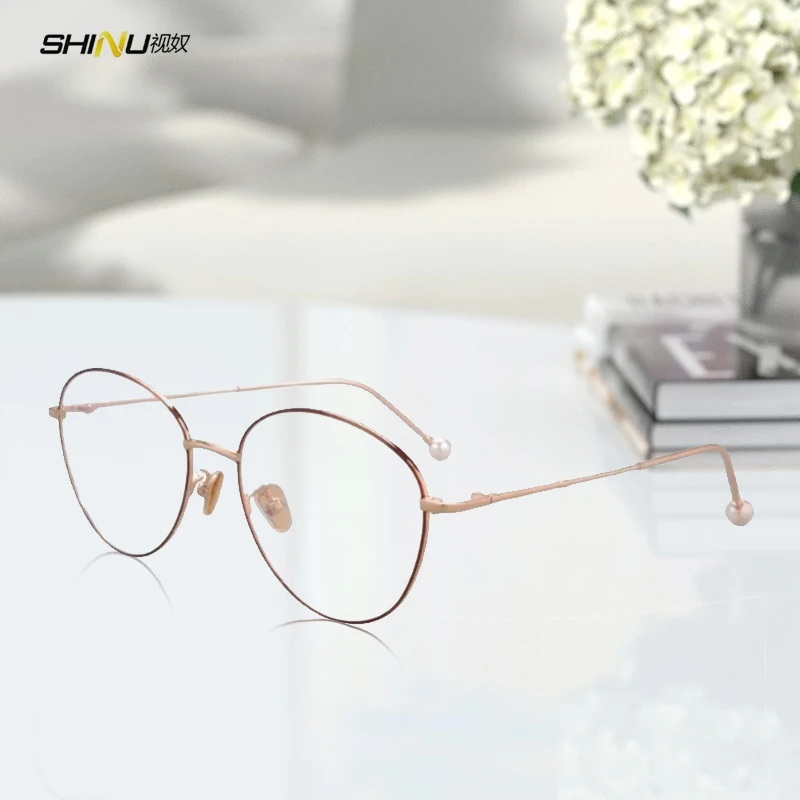 

Metal Prescription Glasses Progressive Multifocal Reading Glasses Men Nearsighted Glasses Bifocal Presbyopia Prescription Lenses
