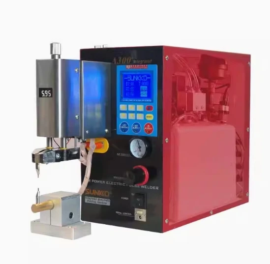 

SUNKKO A300 lithium battery pneumatic spot welding machine 、assembly nickel plate touch welding equipment